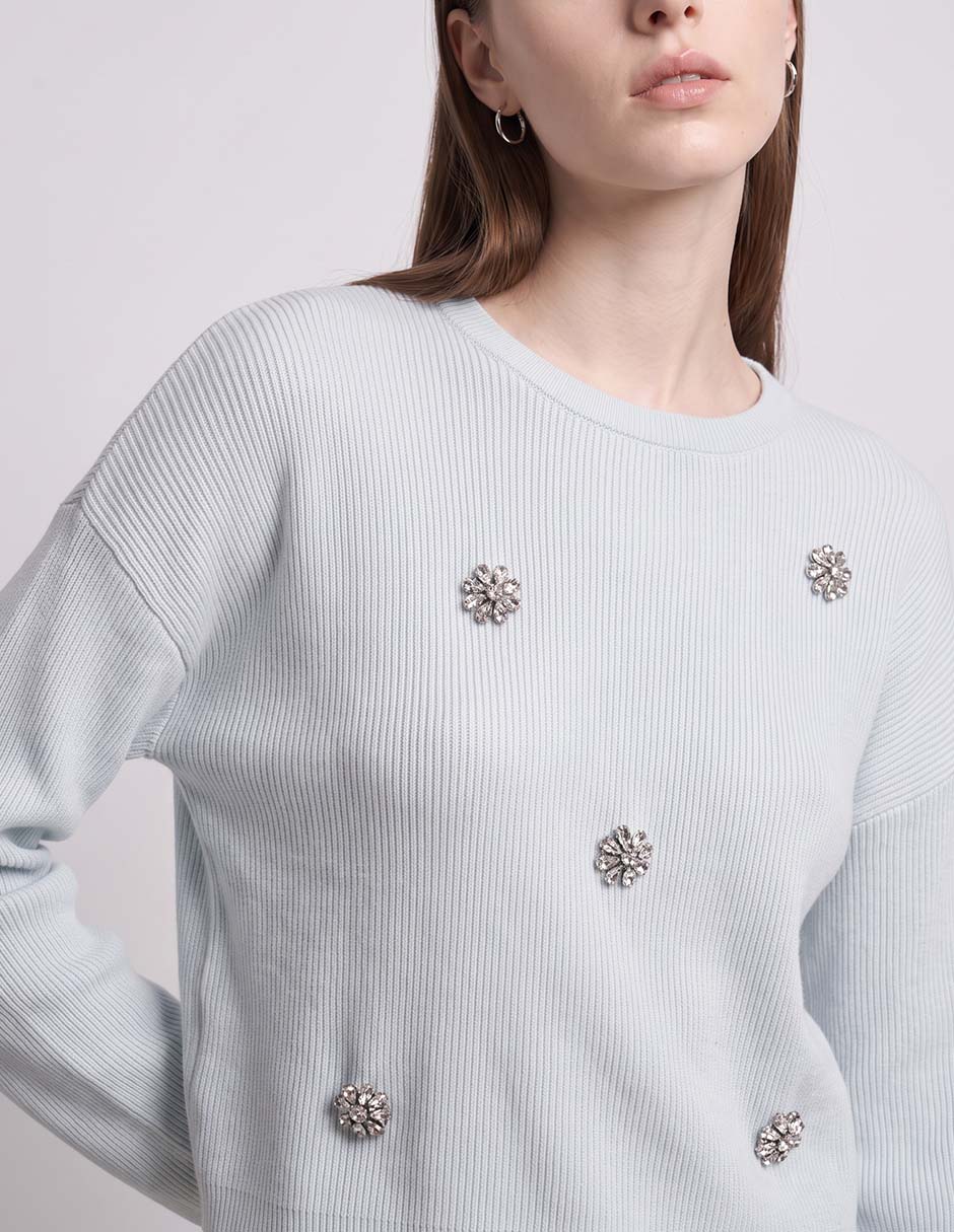 Suéter cuello redondo para mujer 3