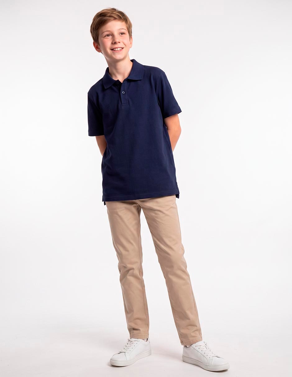Playera tipo polo para niño Playera tipo polo para niño