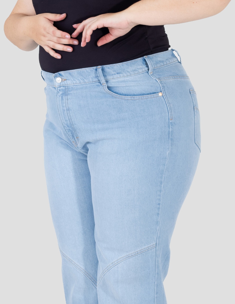 Jeans straight a la cintura Oh Pomp para mujer