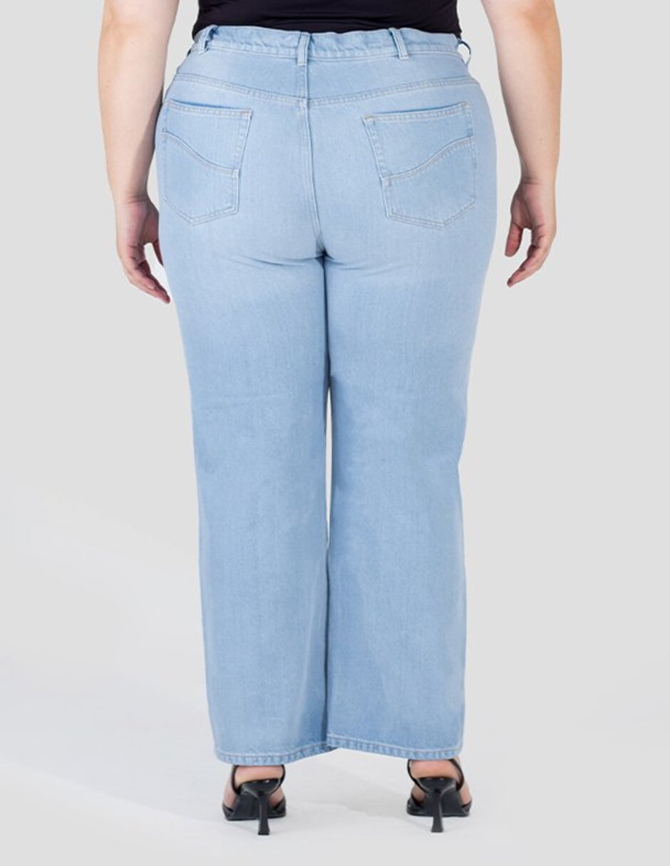 Jeans straight a la cintura Oh Pomp para mujer