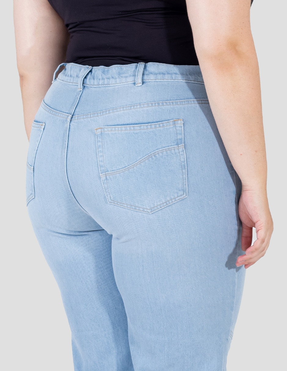 Jeans straight a la cintura Oh Pomp para mujer
