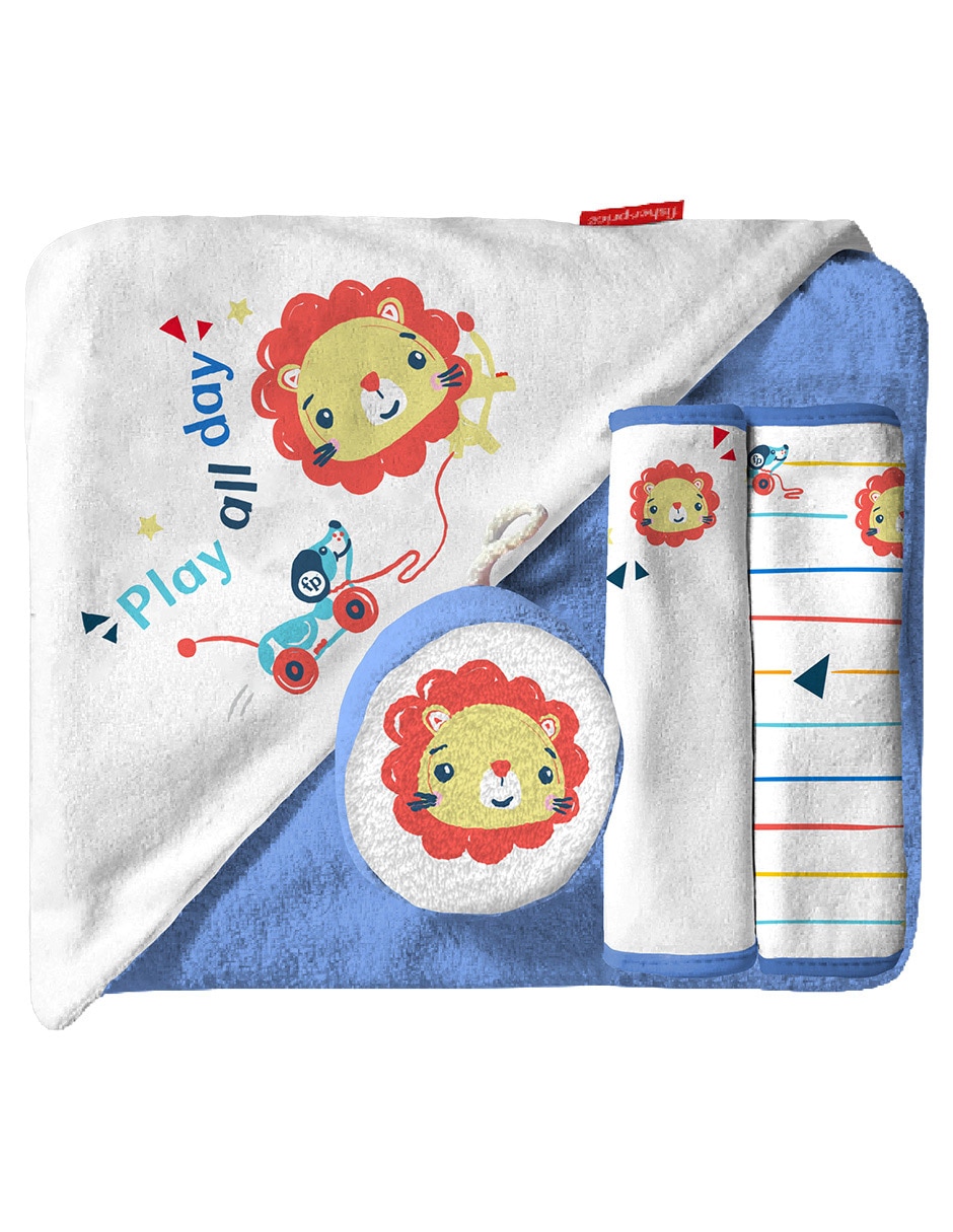 Set de toallas Fisher Price Play All Day Leon de algodón