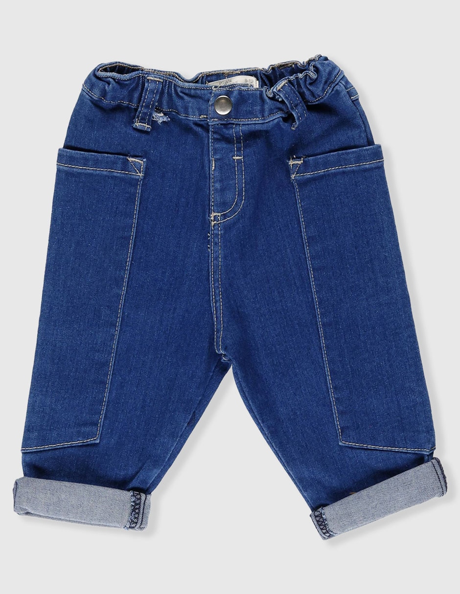 Jeans regular Weekend baby lavado osbcuro para niña
