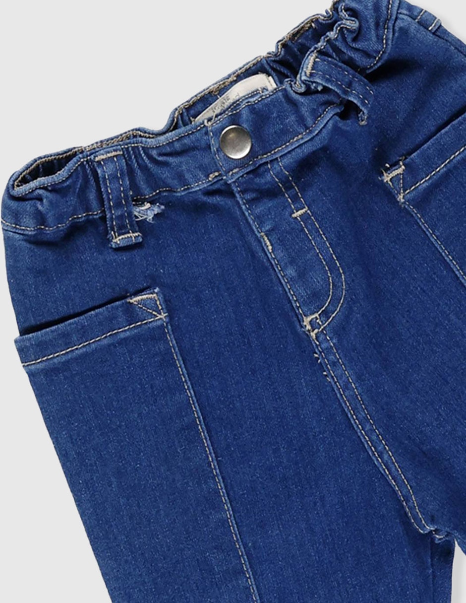 Jeans regular Weekend baby lavado osbcuro para niña