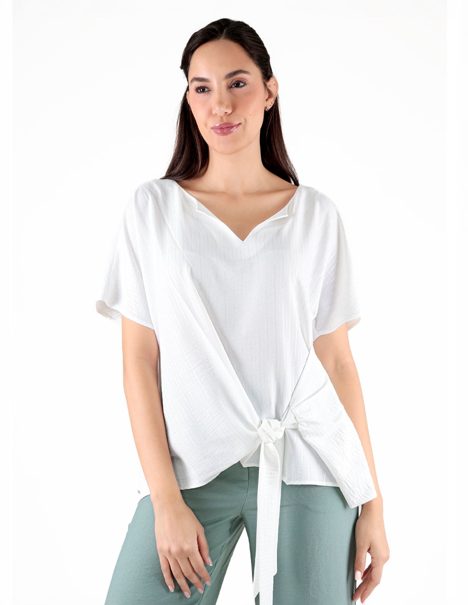 Blusa manga corta para mujer