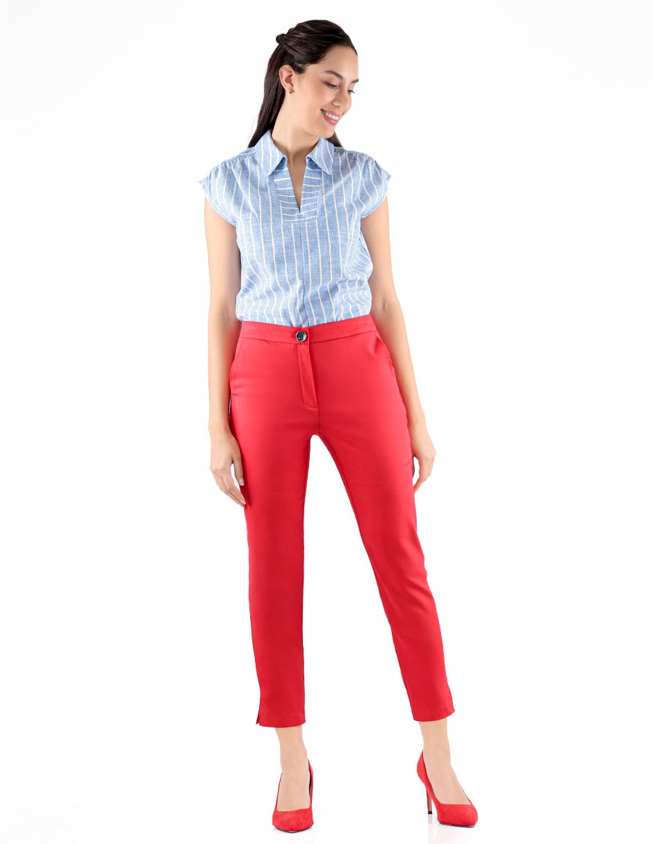 Pantalón chino skinny para mujer 3