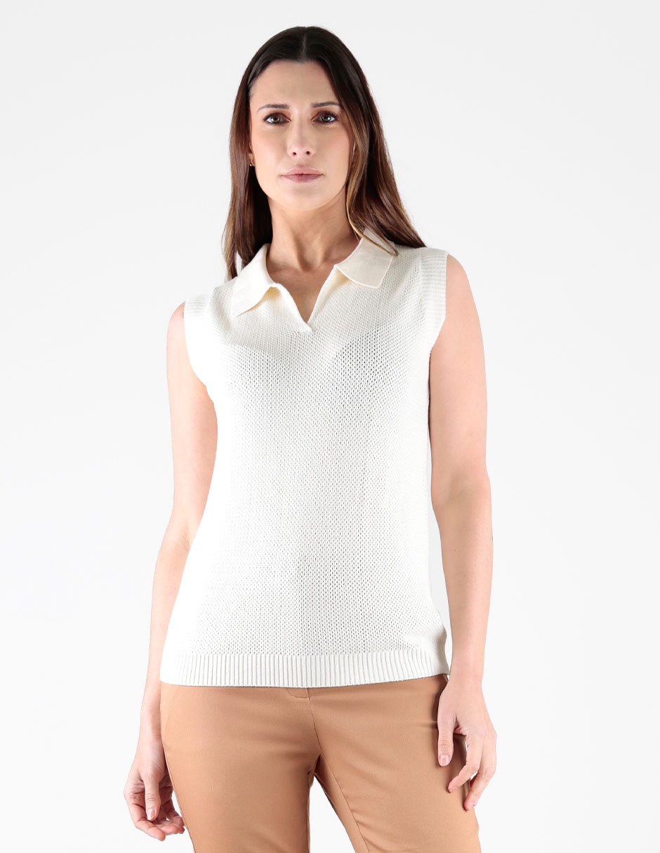 Blusa sin manga para mujer
