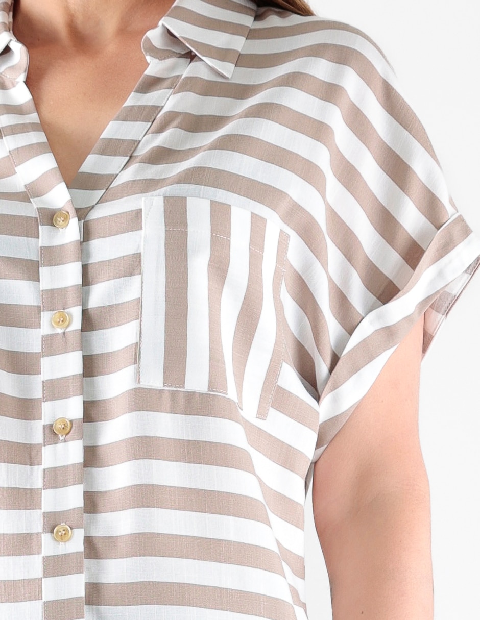 Blusa manga corta para mujer 3
