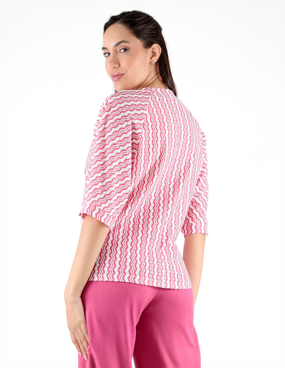 Blusa manga al codo para mujer 2