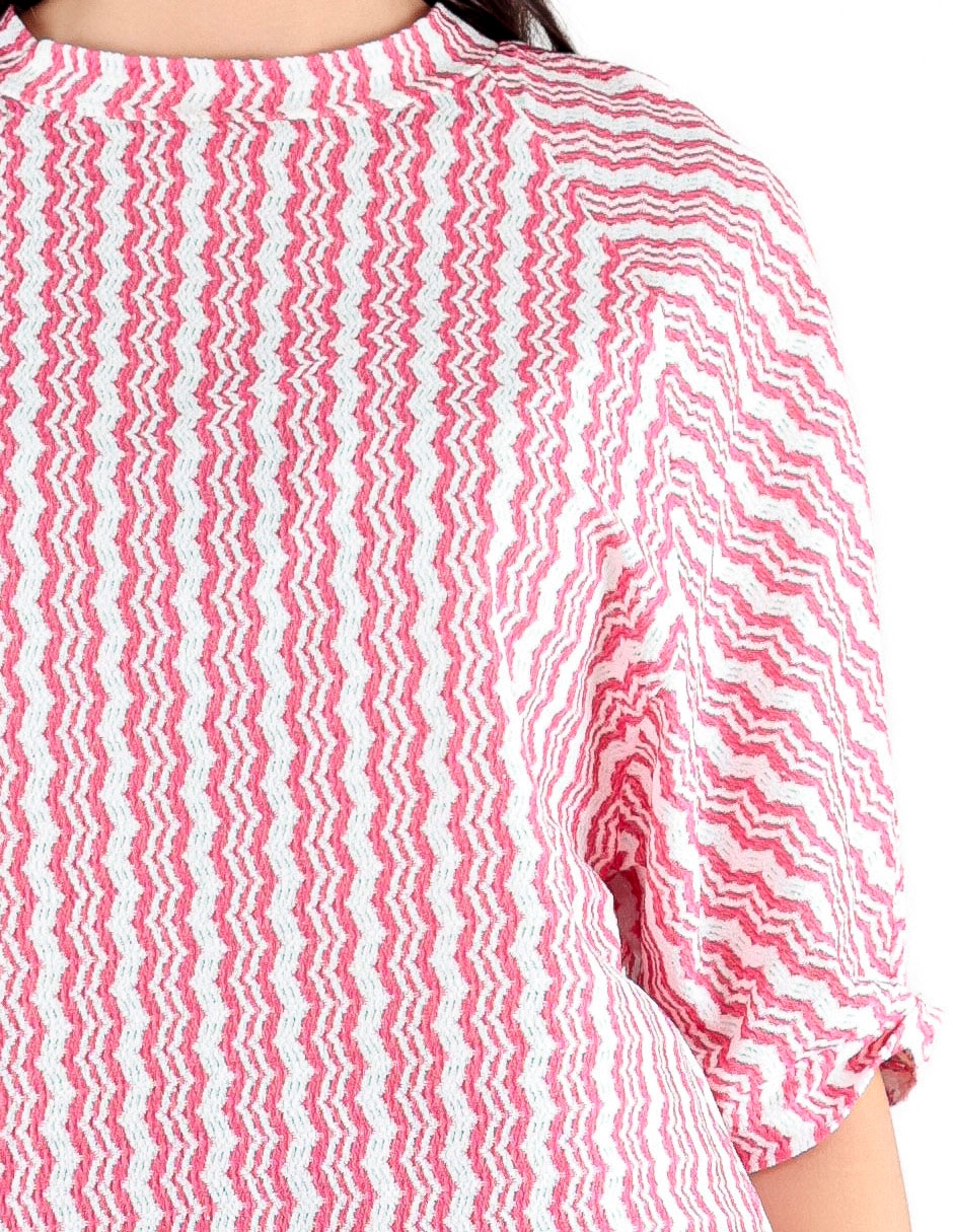 Blusa manga al codo para mujer 4