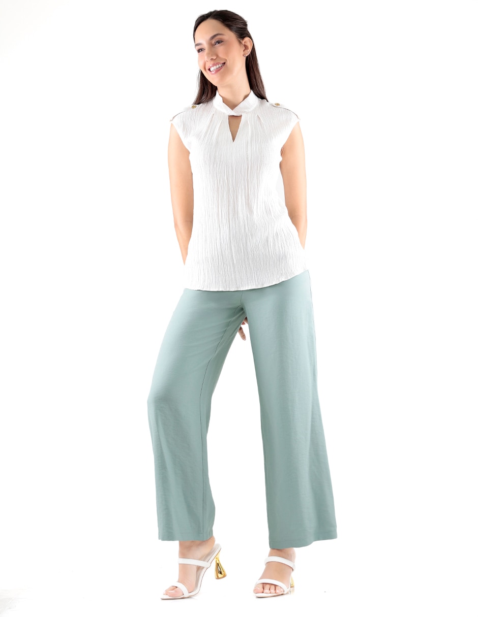 Blusa sin manga para mujer 2