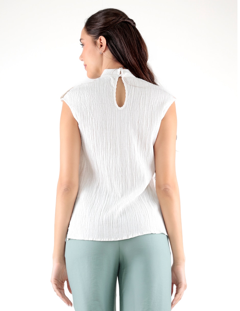 Blusa sin manga para mujer 4