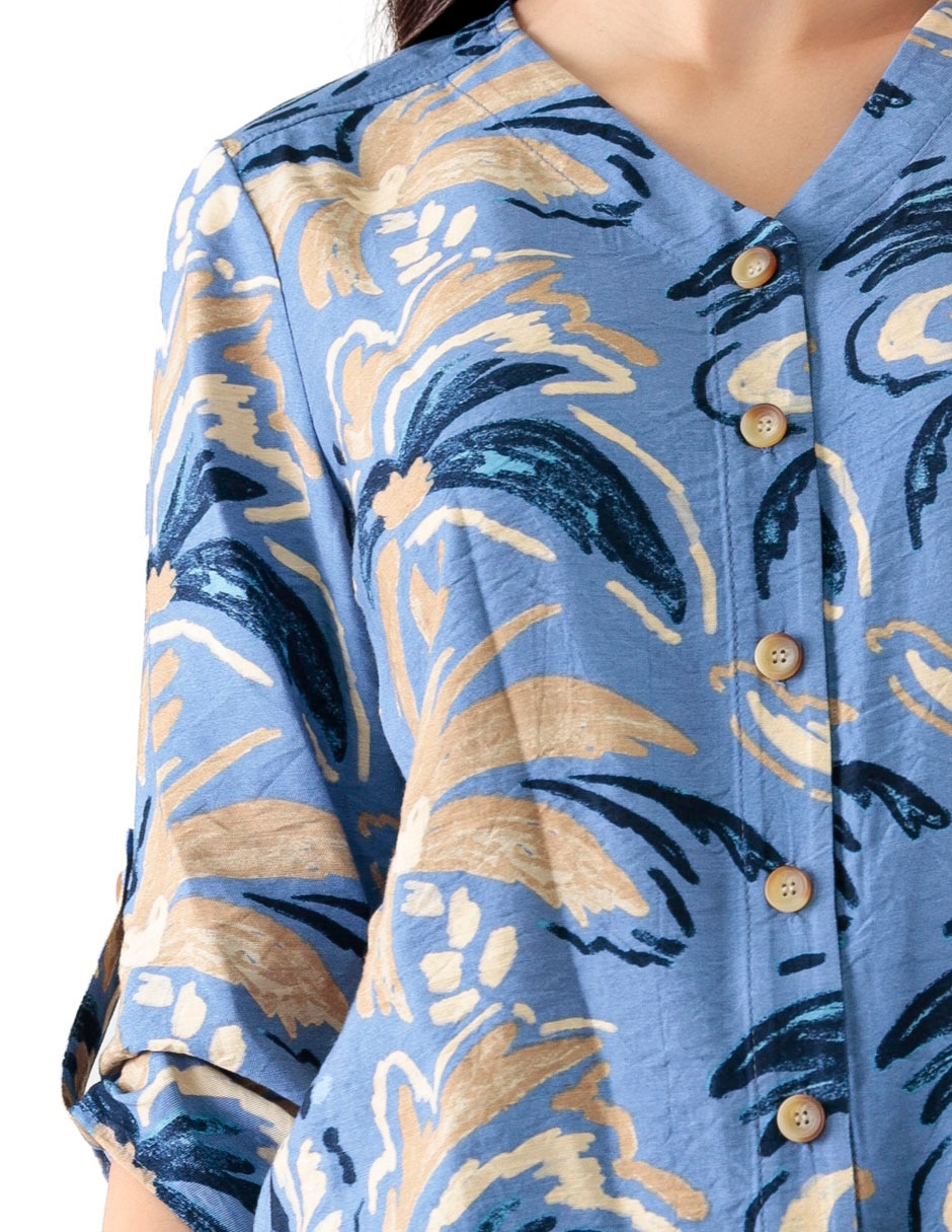 Blusa manga al codo para mujer 4