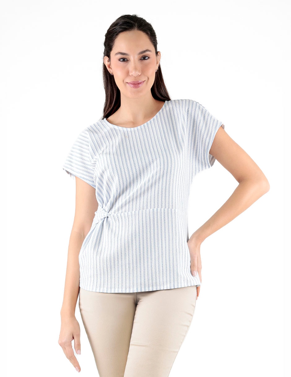 Blusa manga corta para mujer