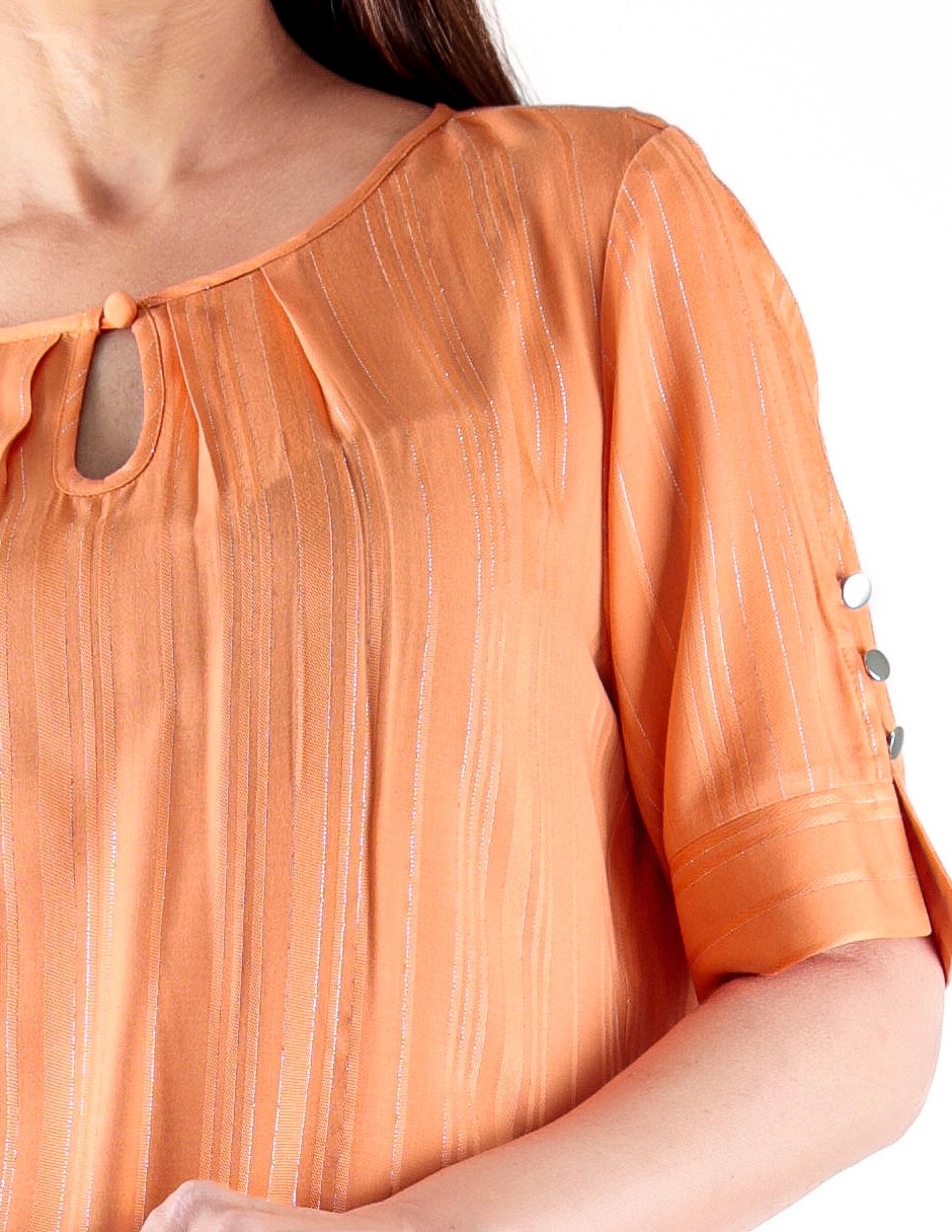 Blusa Pierre Cardin manga al codo para mujer