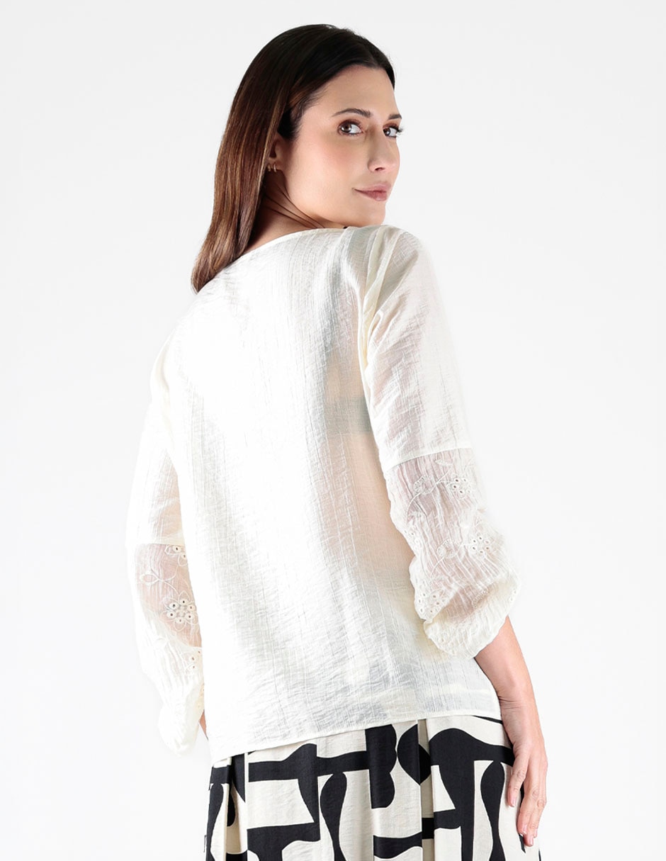 Blusa manga 3/4 para mujer 2
