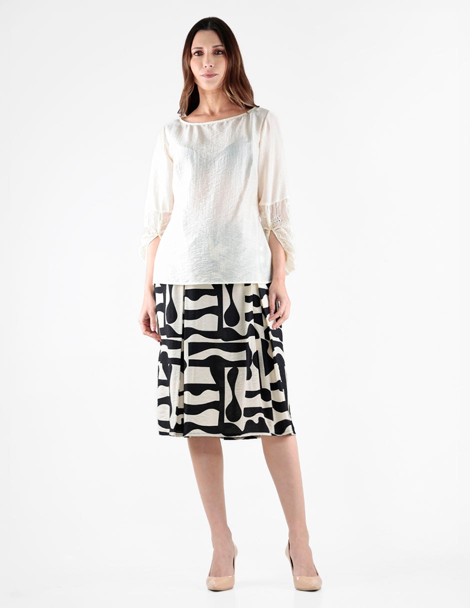 Blusa manga 3/4 para mujer Blusa manga 3/4 para mujer