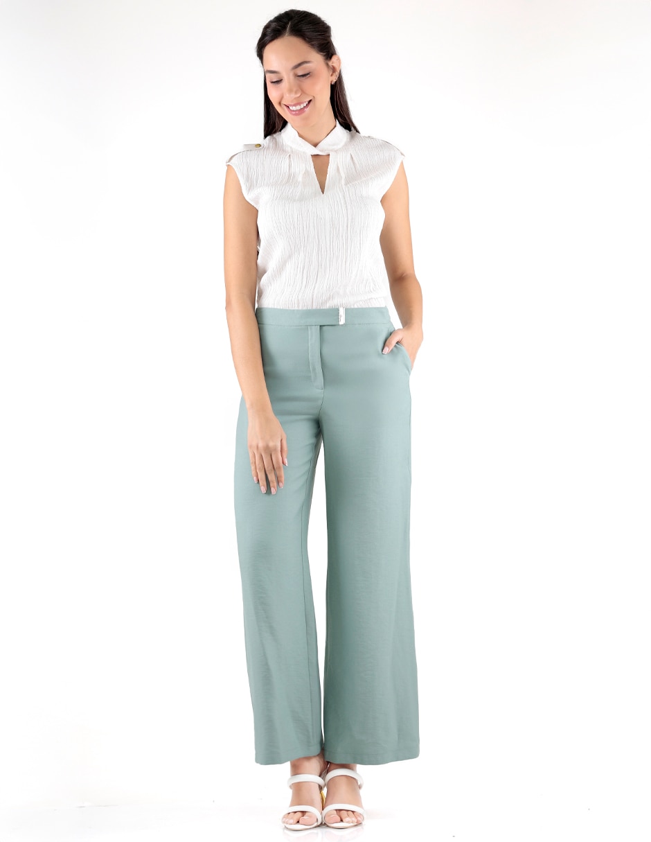 Pantalón Pierre Cardin straight para mujer