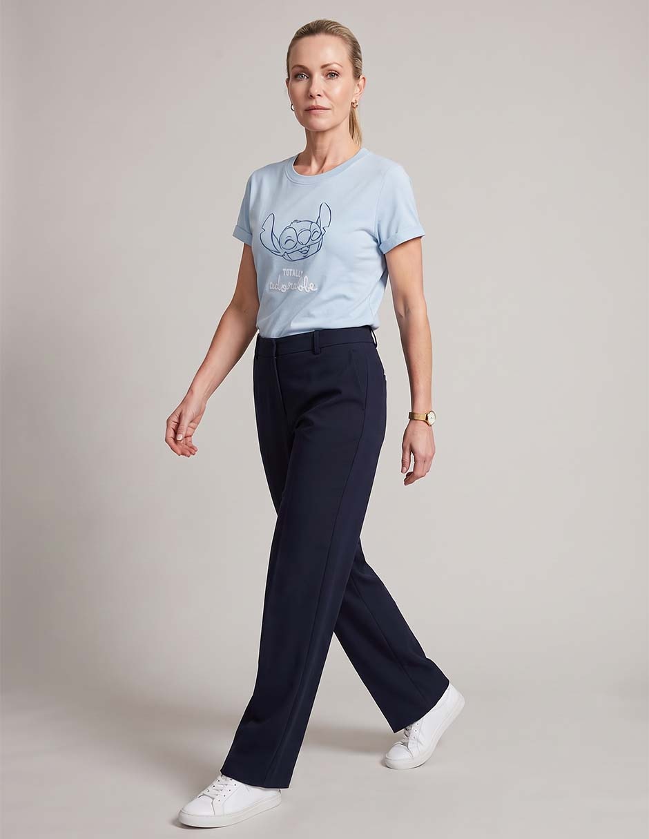 Playera manga corta cuello redondo para mujer 3