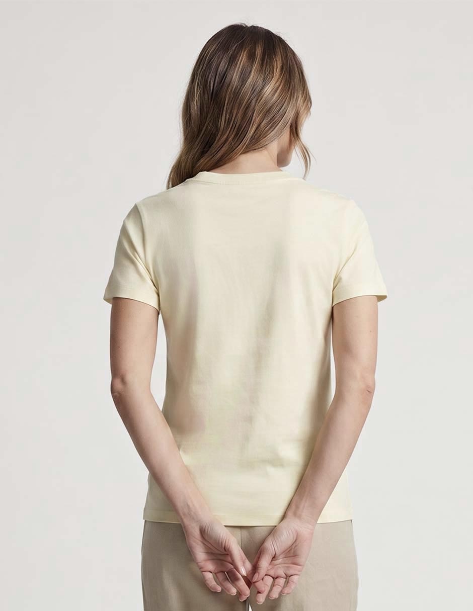 Playera manga corta cuello redondo para mujer 2