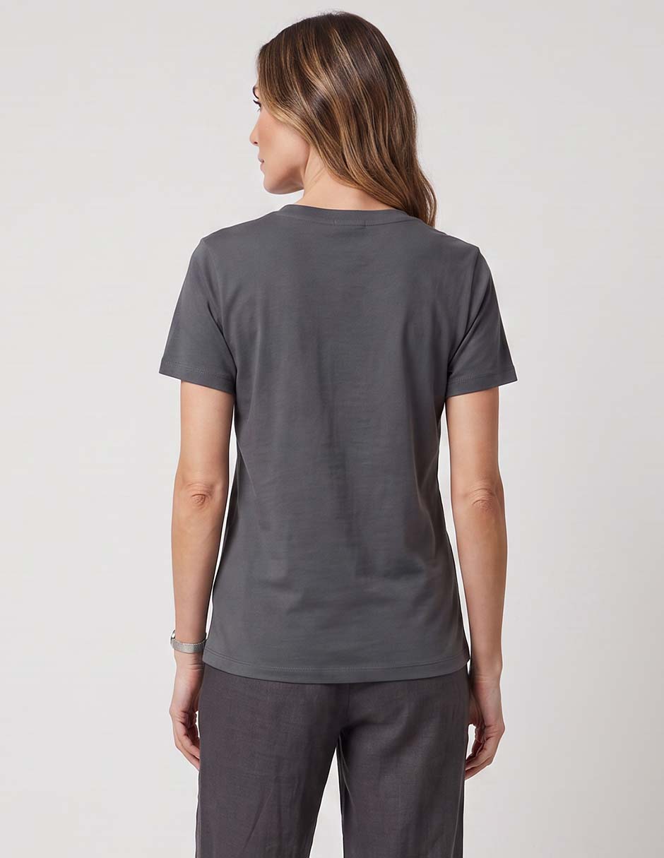 Playera manga corta maléfica cuello redondo para mujer 2