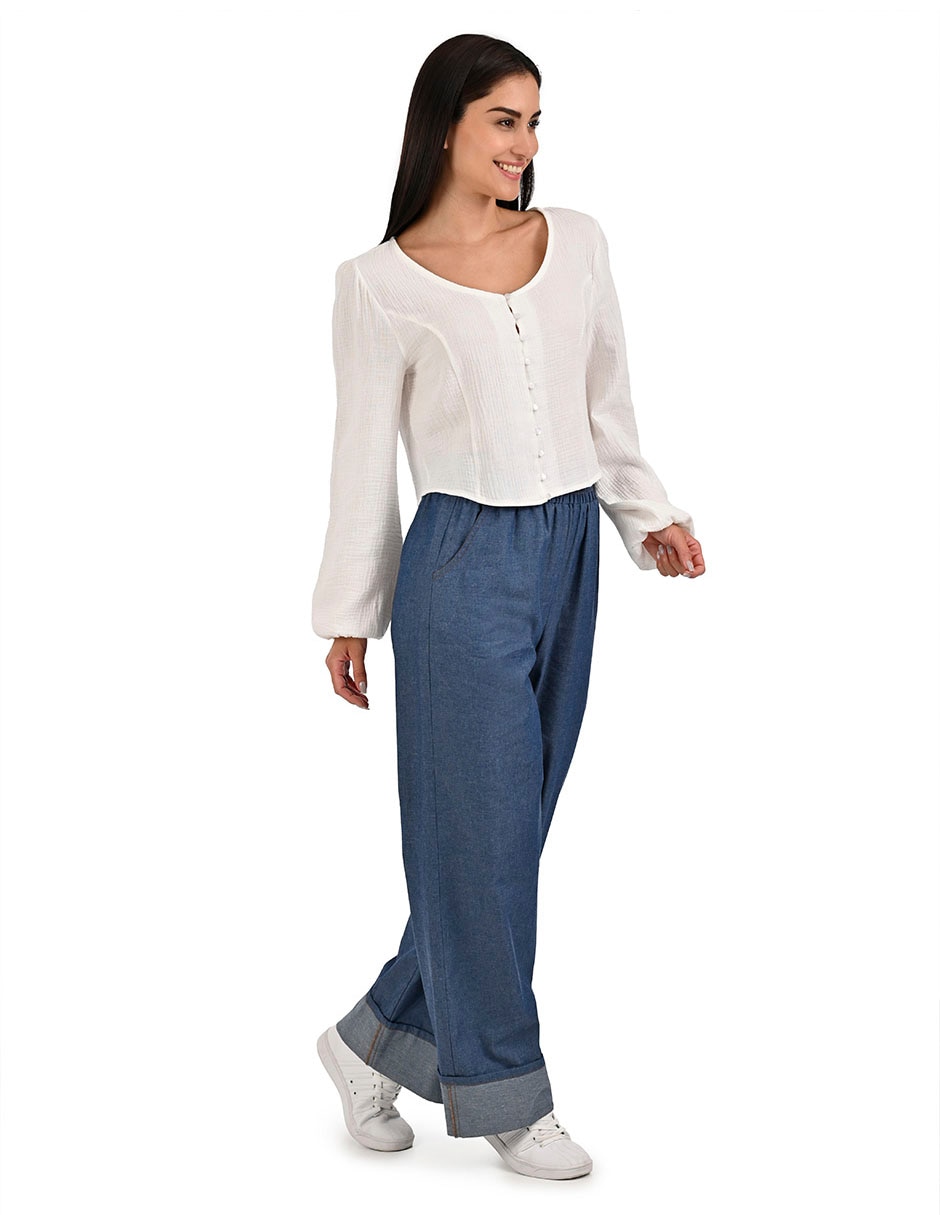 Blusa manga larga para mujer 5