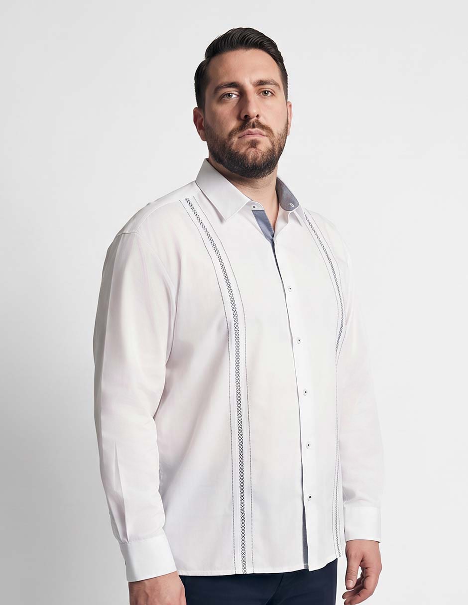 Guayabera manga larga gianfranco dunna para hombre