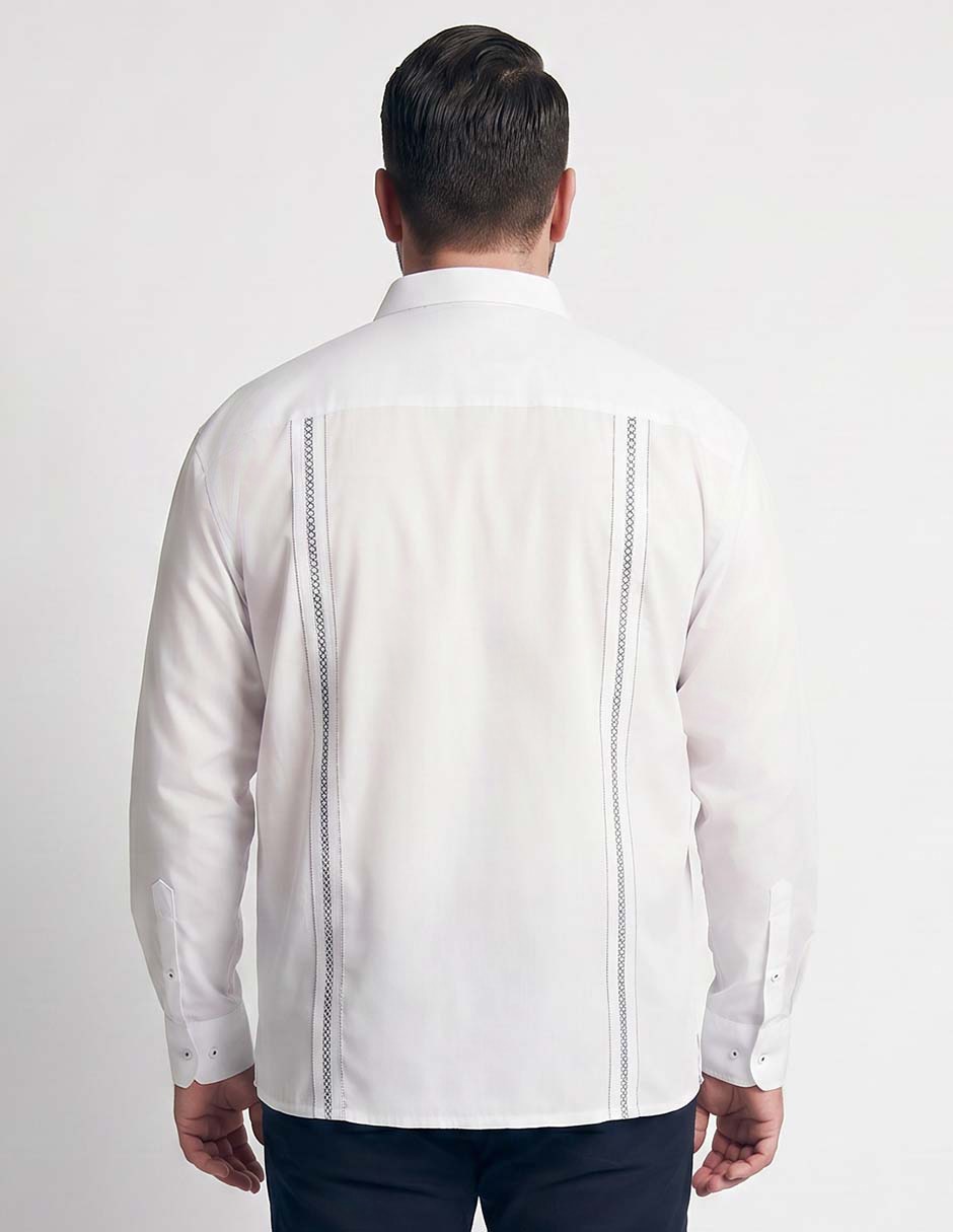 Guayabera manga larga gianfranco dunna para hombre