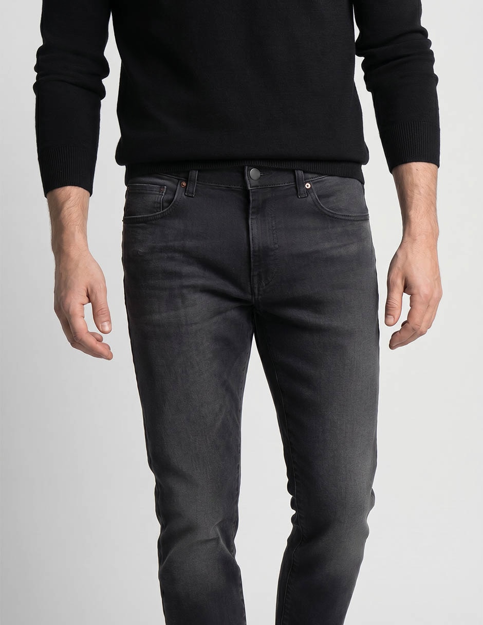 Jeans slim deslavado para hombre 3