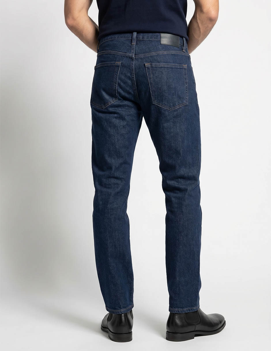 Jeans slim corte cintura para hombre 2