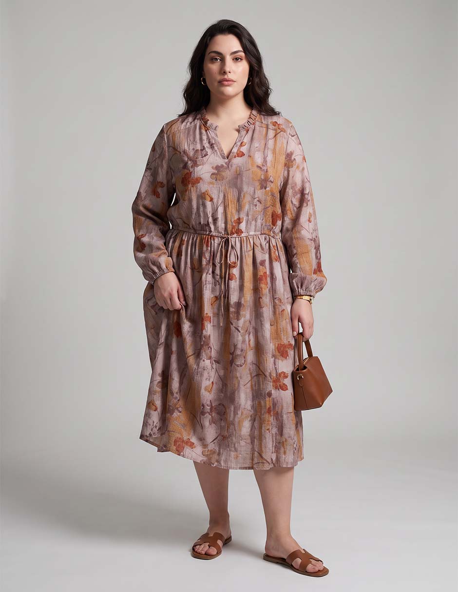 Vestido midi casual para mujer Vestido midi casual para mujer
