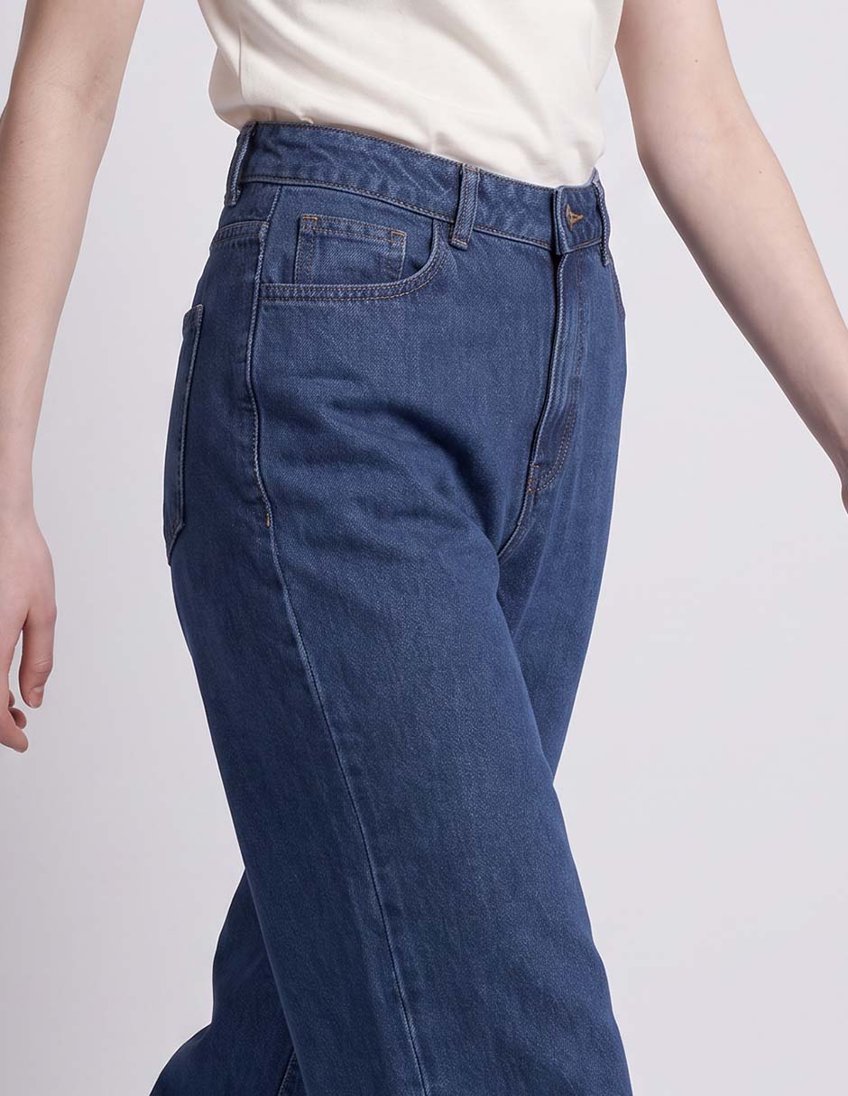 Jeans relaxed straight para mujer 3