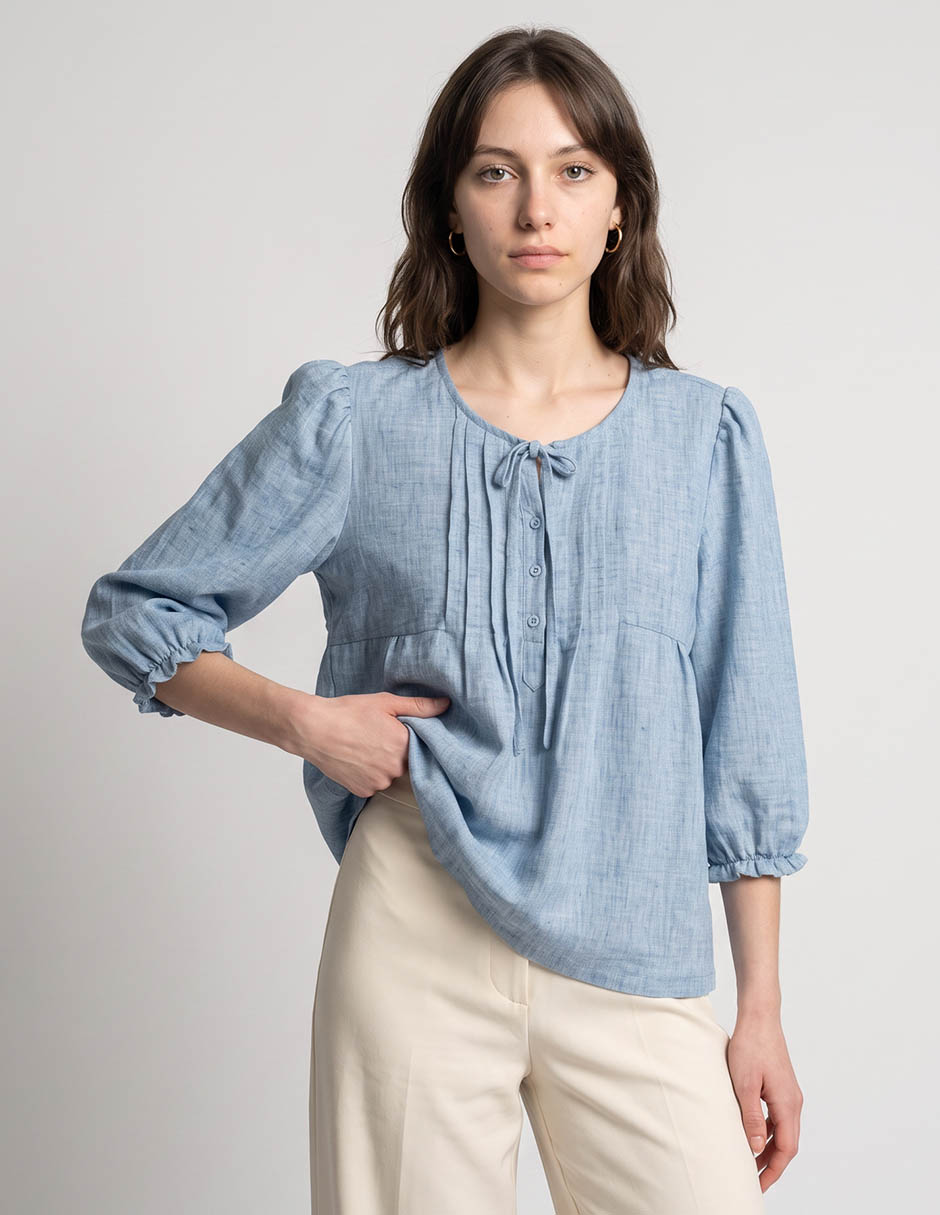 Blusa manga 3/4 para mujer Blusa manga 3/4 para mujer