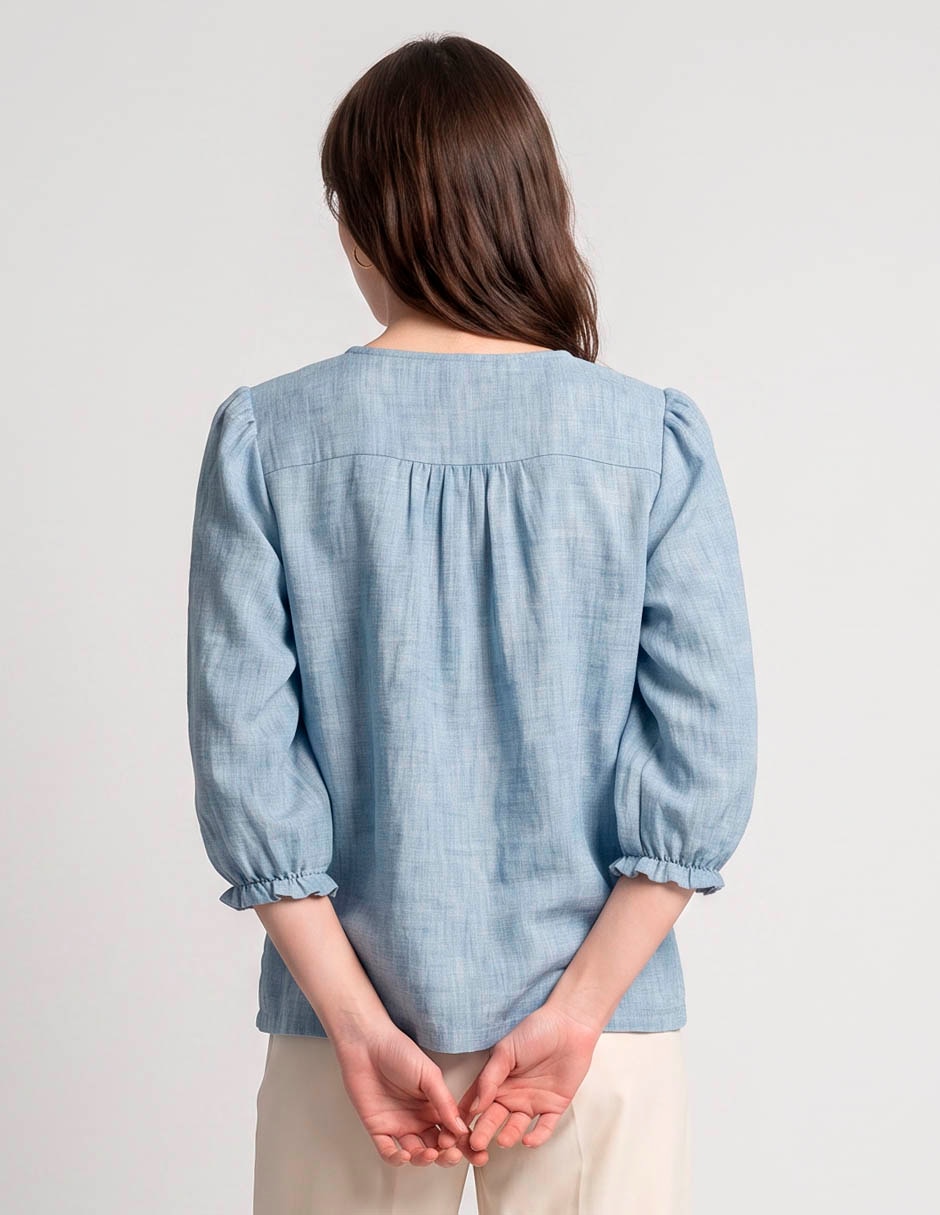 Blusa manga 3/4 para mujer 2