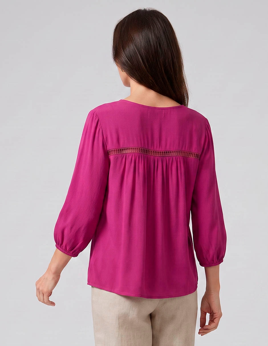 Blusa Week by Weekend manga 3/4 para mujer