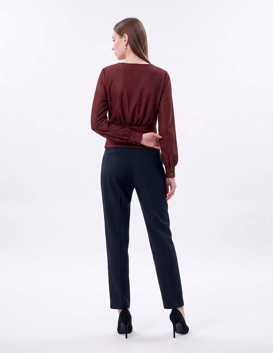 Blusa manga larga para mujer 4