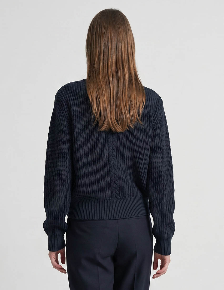 Suéter cuello v para mujer 2