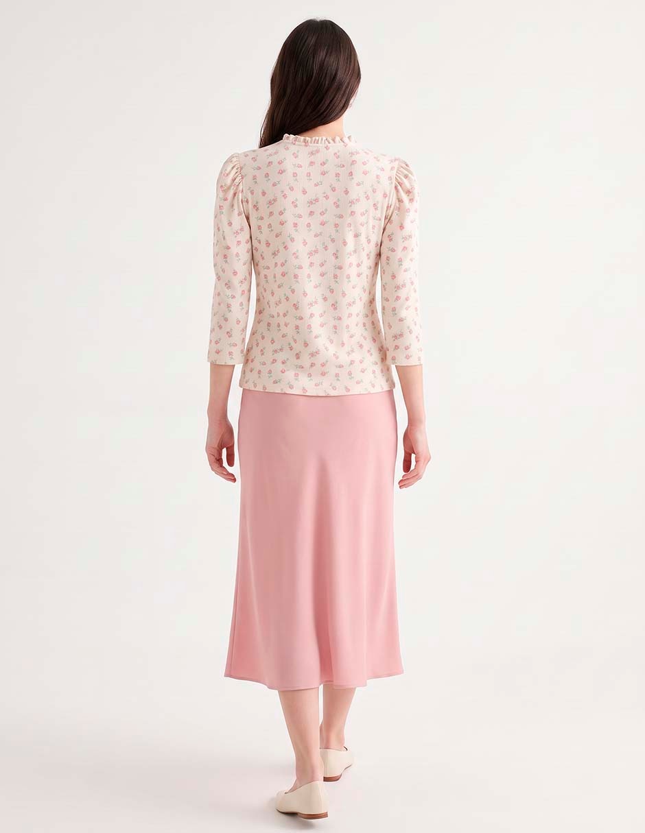 Blusa manga 3/4 para mujer