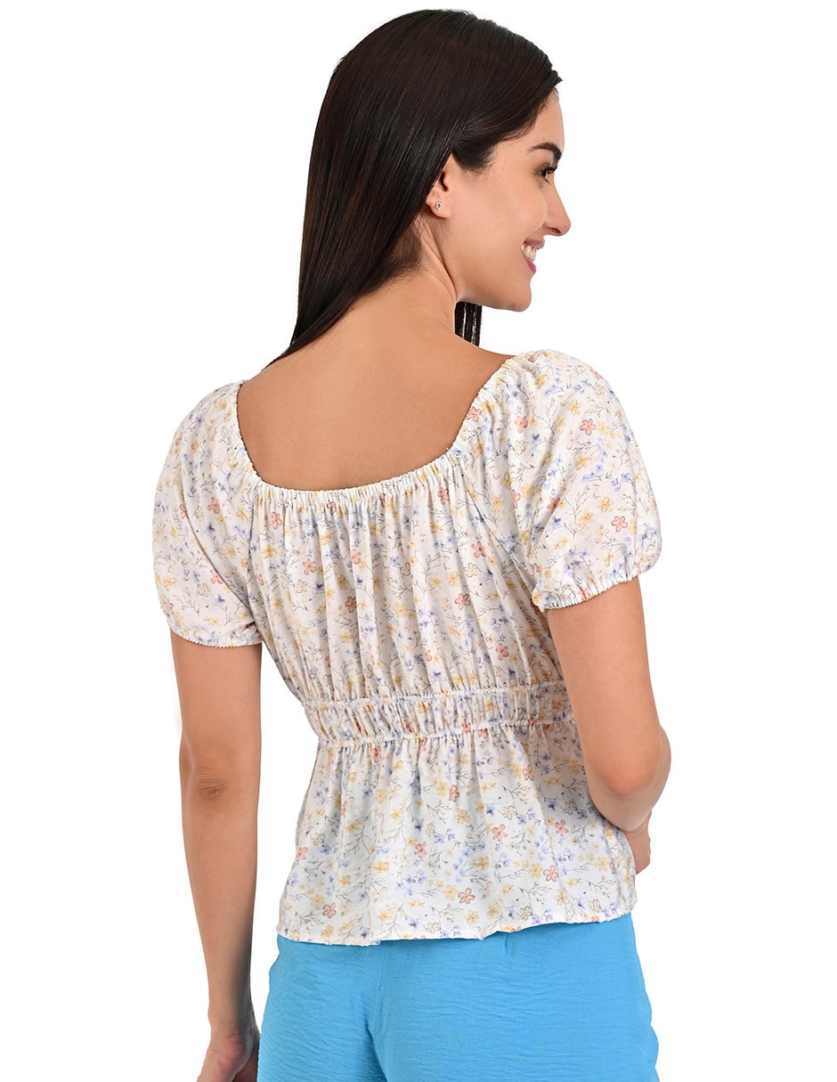 Blusa Week By Weekend manga corta para mujer