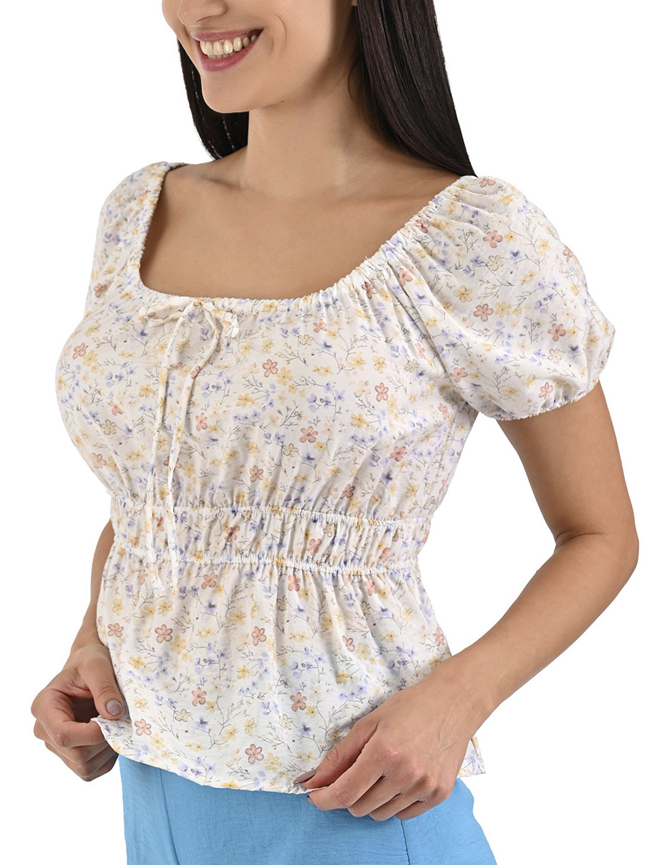 Blusa Week By Weekend manga corta para mujer