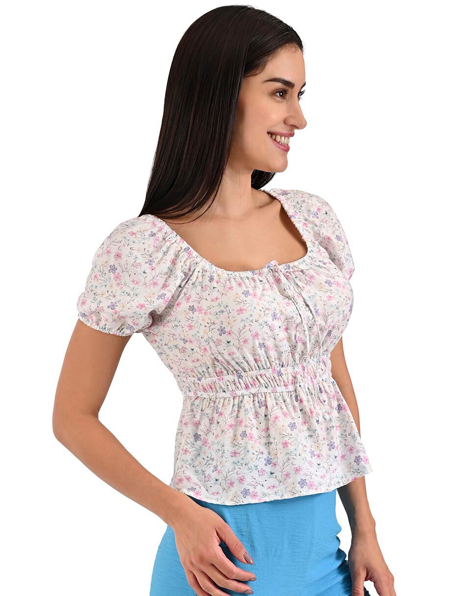 Blusa manga corta para mujer 3