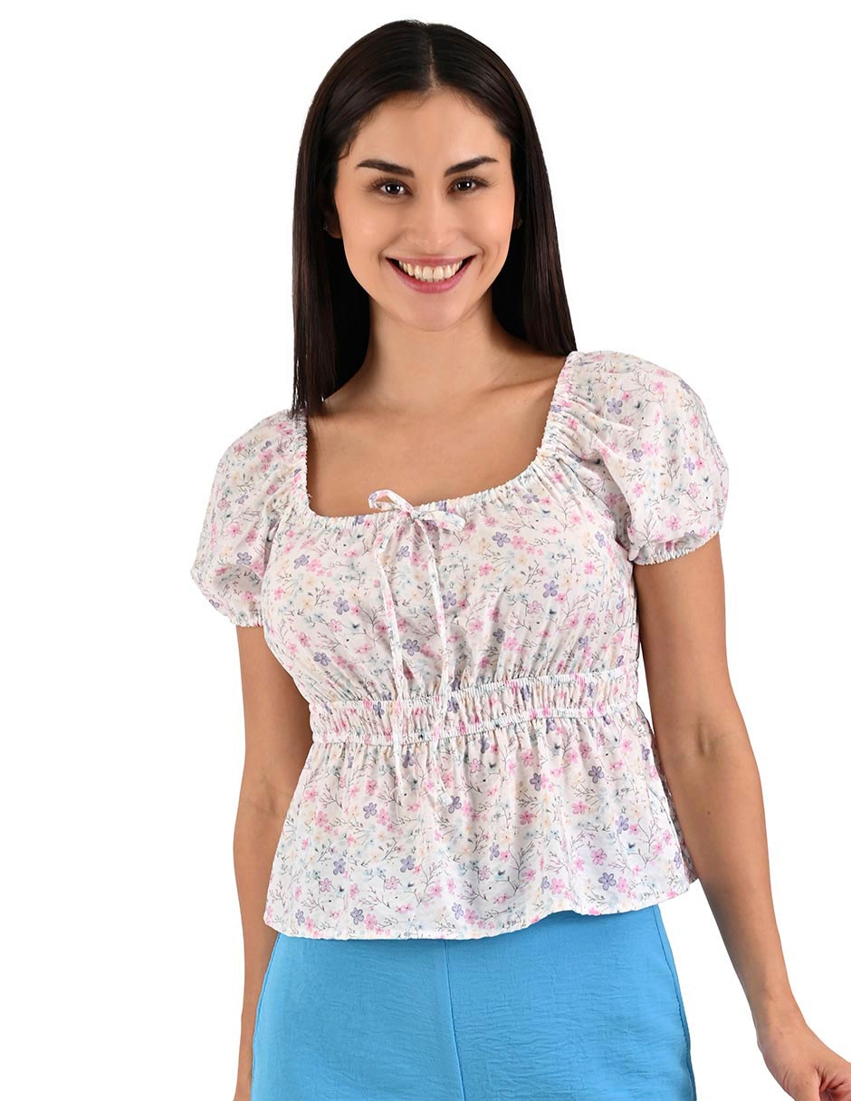 Blusa manga corta para mujer 1