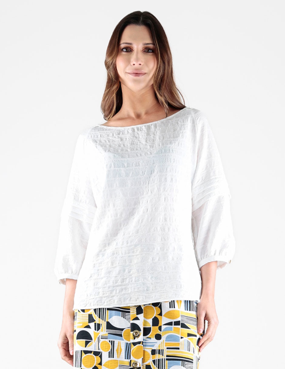Blusa manga 3/4 para mujer Blusa manga 3/4 para mujer