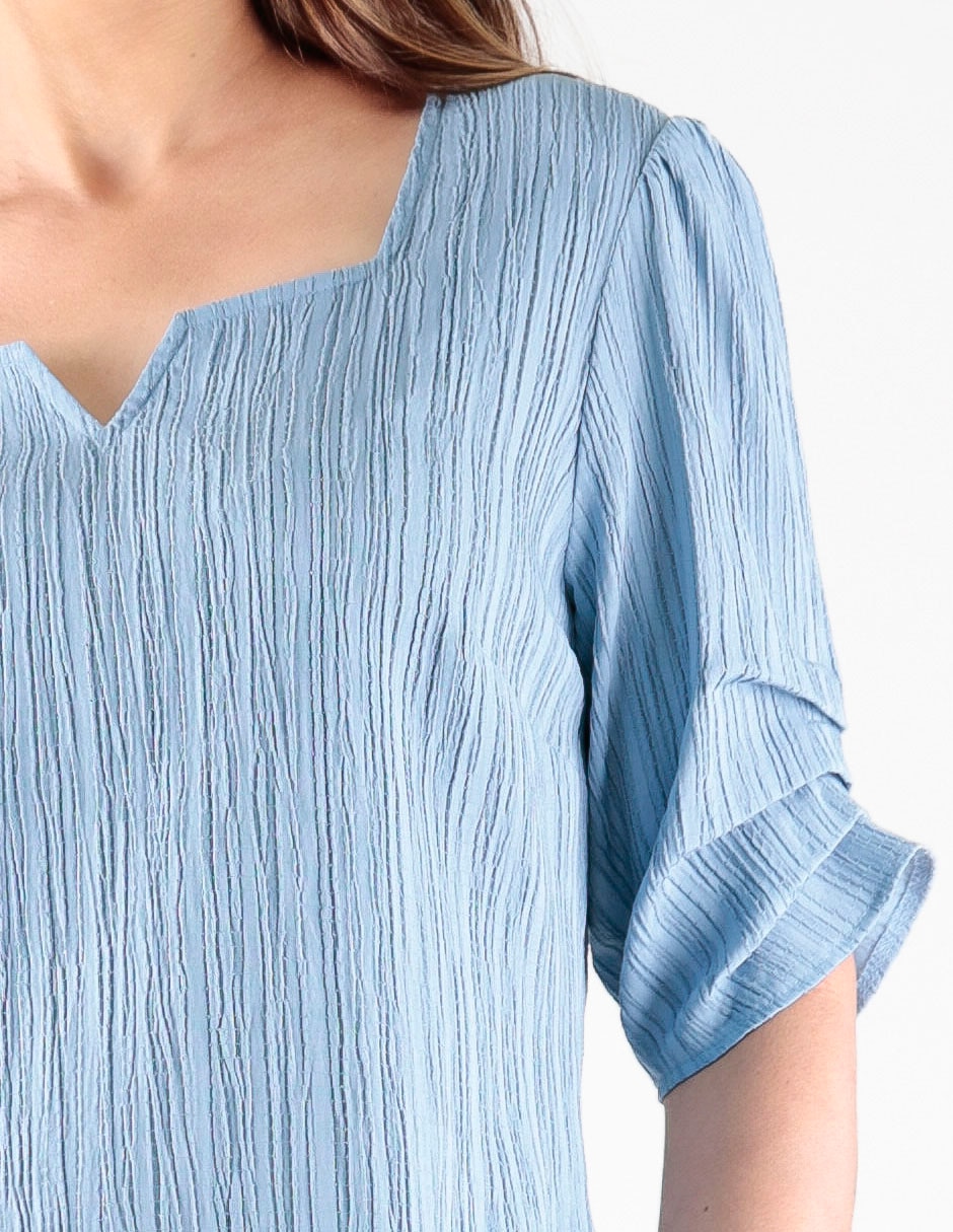 Blusa manga al codo para mujer 2