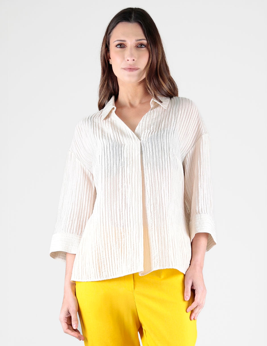 Blusa manga 3/4 para mujer Blusa manga 3/4 para mujer