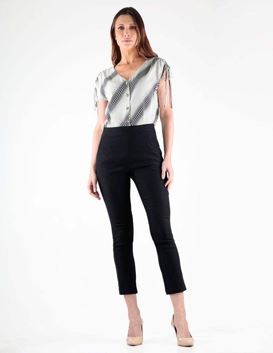 Pantalón capri skinny para mujer
