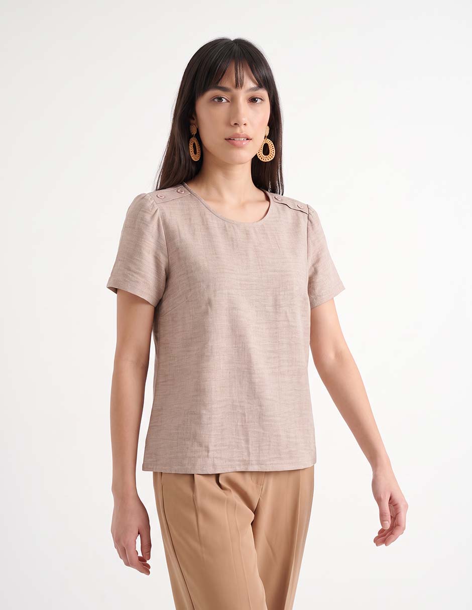 Blusa manga corta para mujer 1