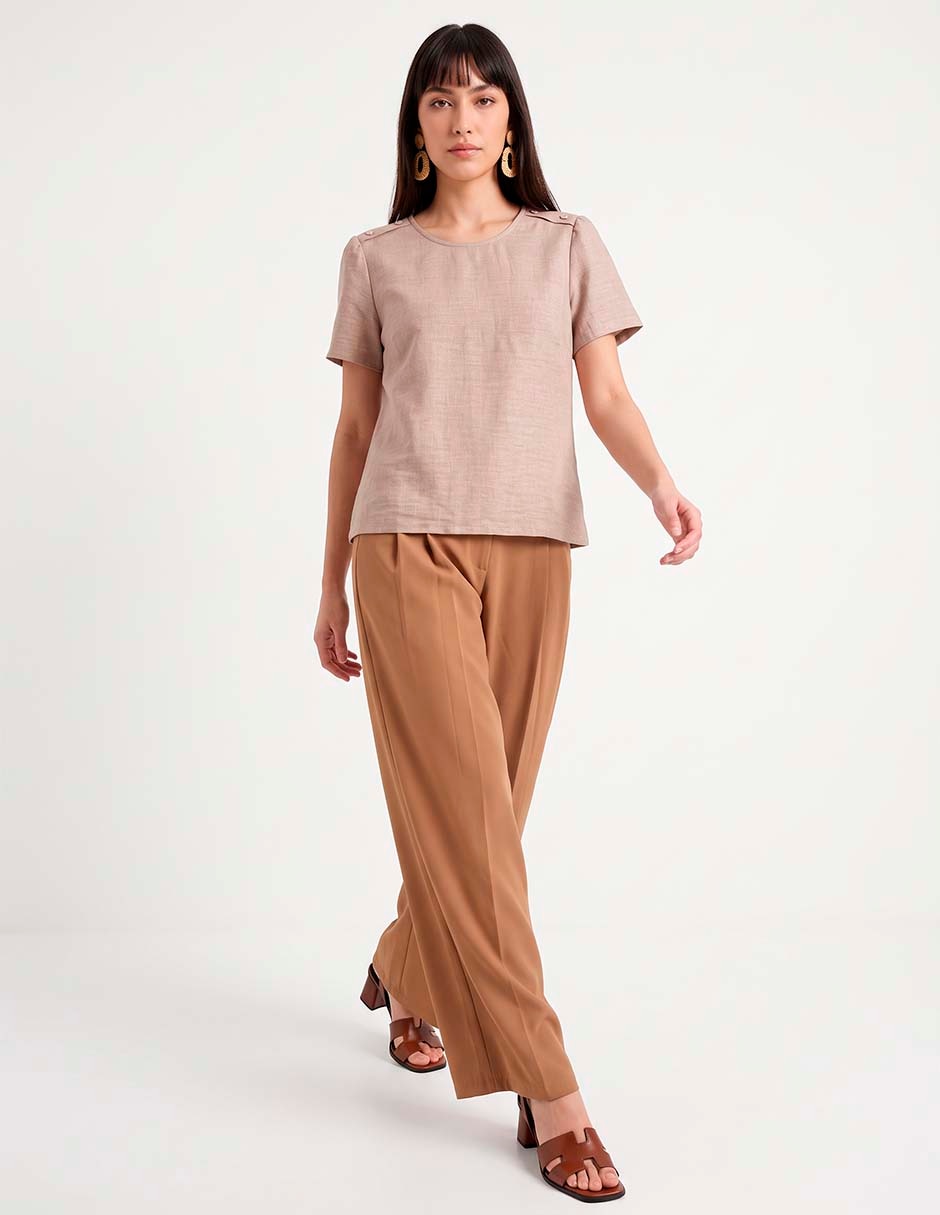 Blusa manga corta para mujer 3