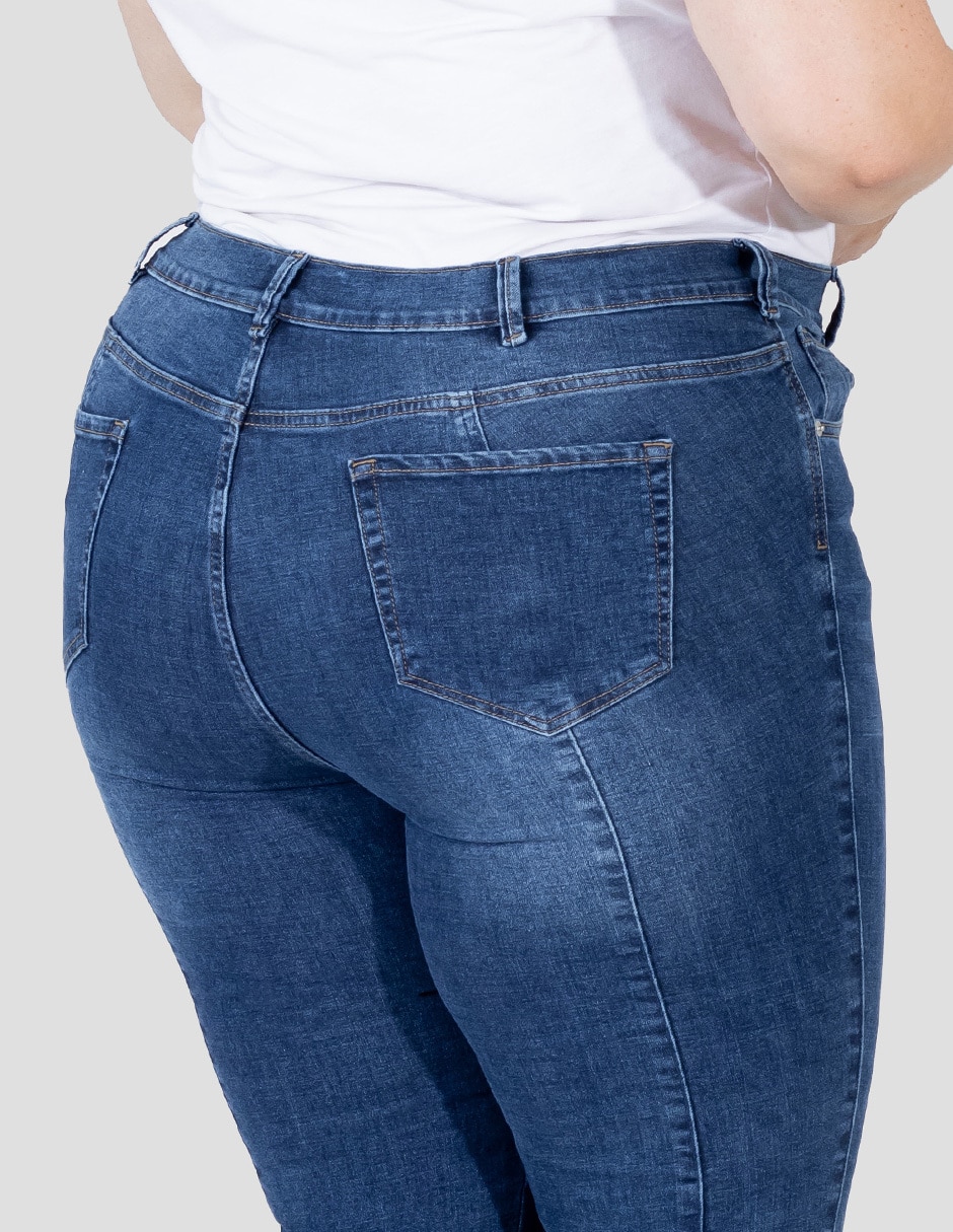 Jeans skinny cintura alta Oh Pomp para mujer