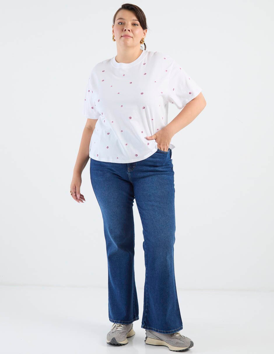 Jeans relaxed amplio para mujer